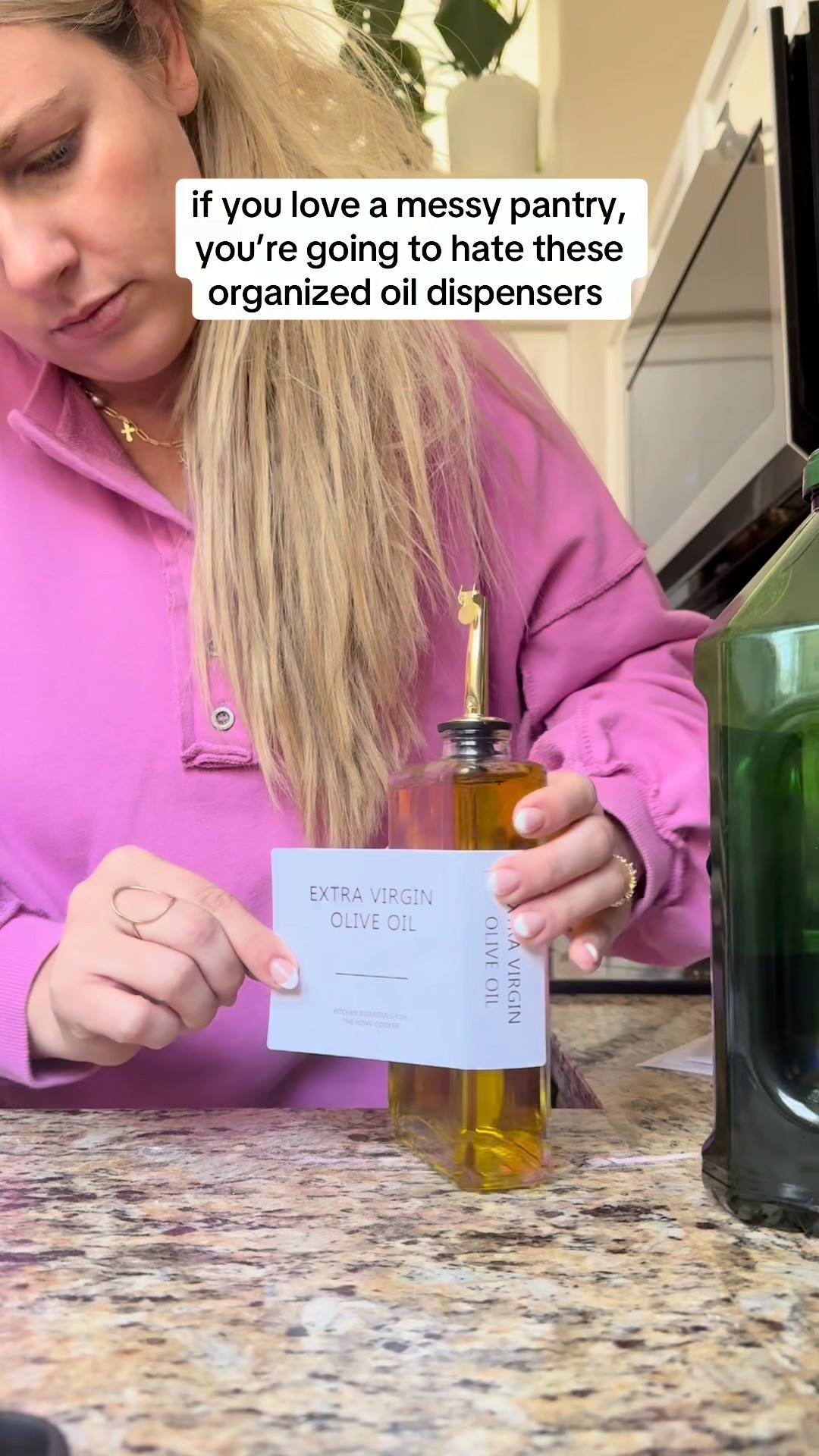 "functional and pretty ✨
this elegant gold oil & vinegar dispenser set turns everyday cooking into a countertop statement with clean pours and zero mess."

#kitchenaesthetic #oilandvinegar #cookingessentials #kitchendecor #countertopstyle 

 

#LTKdayinmylife #LTKgrwm #LTKootd