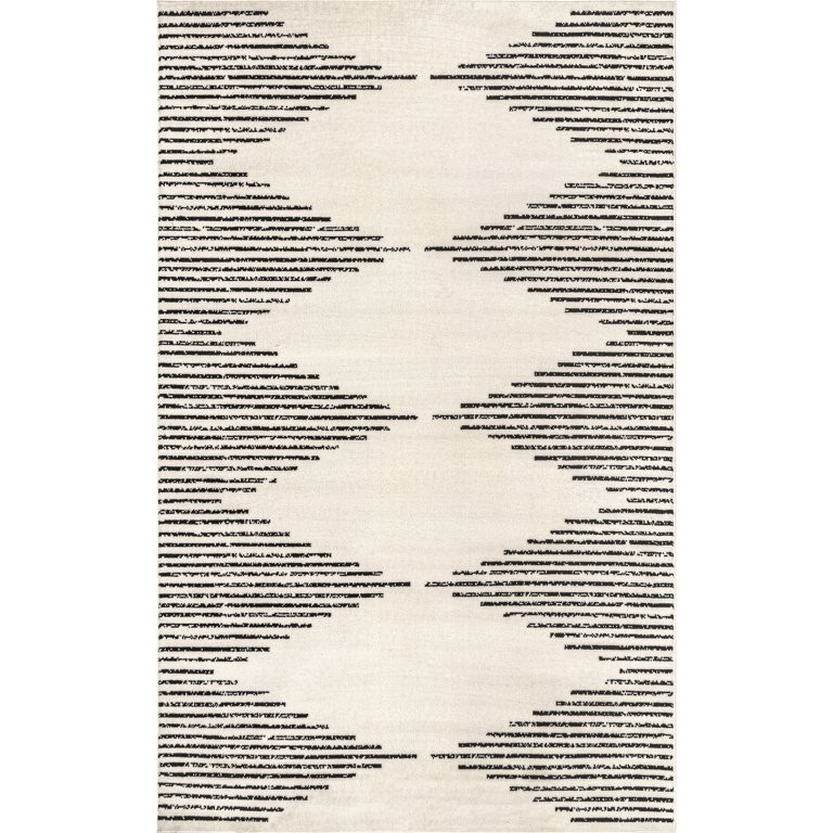 nuLOOM Creek Diamond Pinstripes Area Rug, 6' 7" x 9', Gray | Walmart (US)