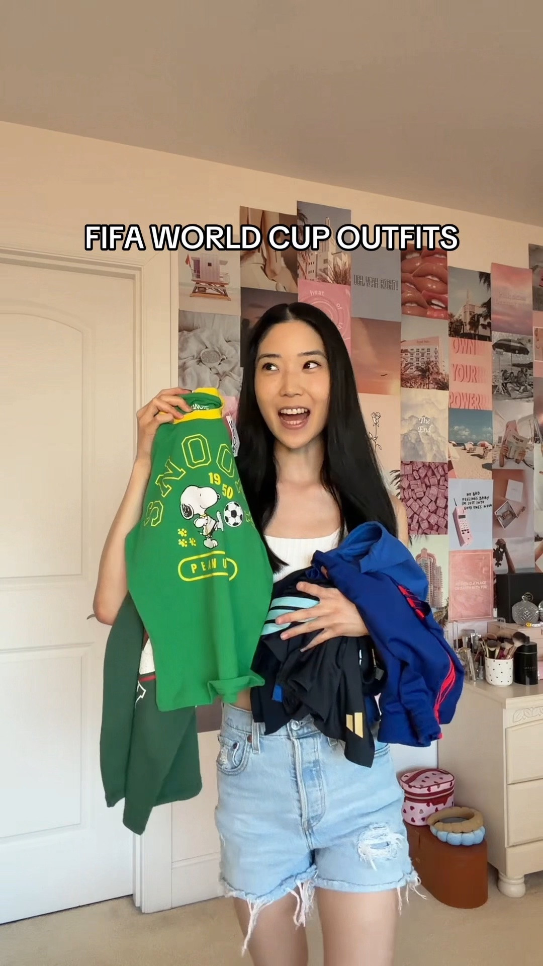 FIFA World Cup outfits haul & try-on!!⚽️ The Ross items aren’t available online but I found some similar shirts!

#fifa #worldcup #gameday #gamedayoutfit #fifaworldcup #snoopy #oldnavy #soccer

#LTKgrwm #LTKootd #LTKSeasonal