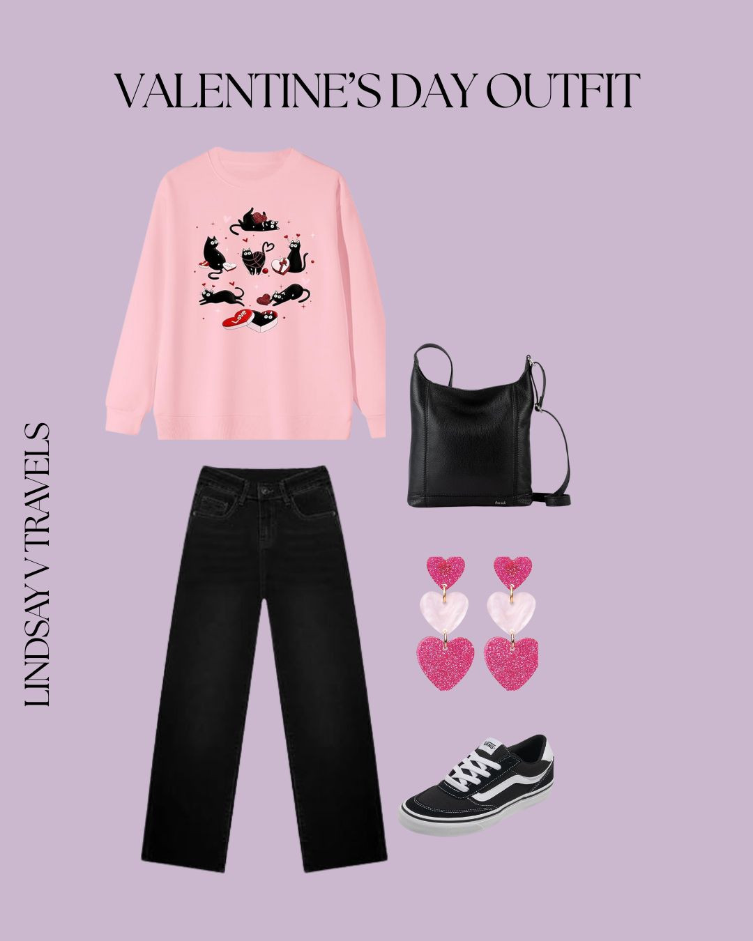 Just found the perfect Valentine's Day outfit. This sweatshirt with heart print is so cute, paired with my favorite jeans and sneakers. Love it already! 💖 

 #LTKValentine #LTKootd #LTKSeasonal