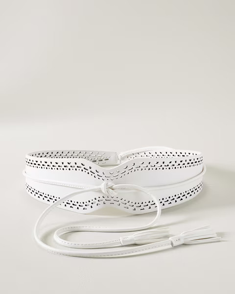 Laser Cut Obi Belt | White House Black Market