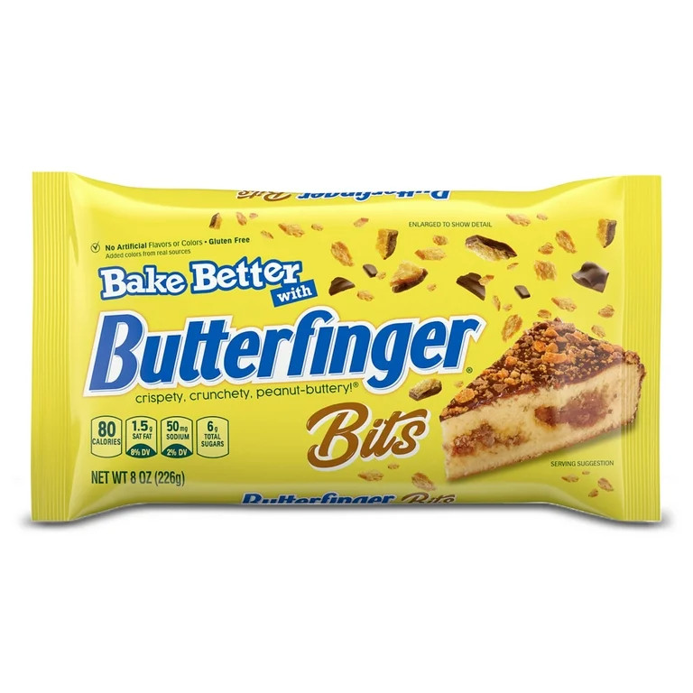 Butterfinger, Chocolatey, Peanut-Buttery, Baking Bits for Recipes, 8 oz | Walmart (US)