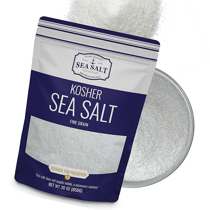 Fine Grain Kosher Salt, Fine Replacement for Table Salt, Non-Iodized & Natural for Table Shakers,... | Amazon (US)