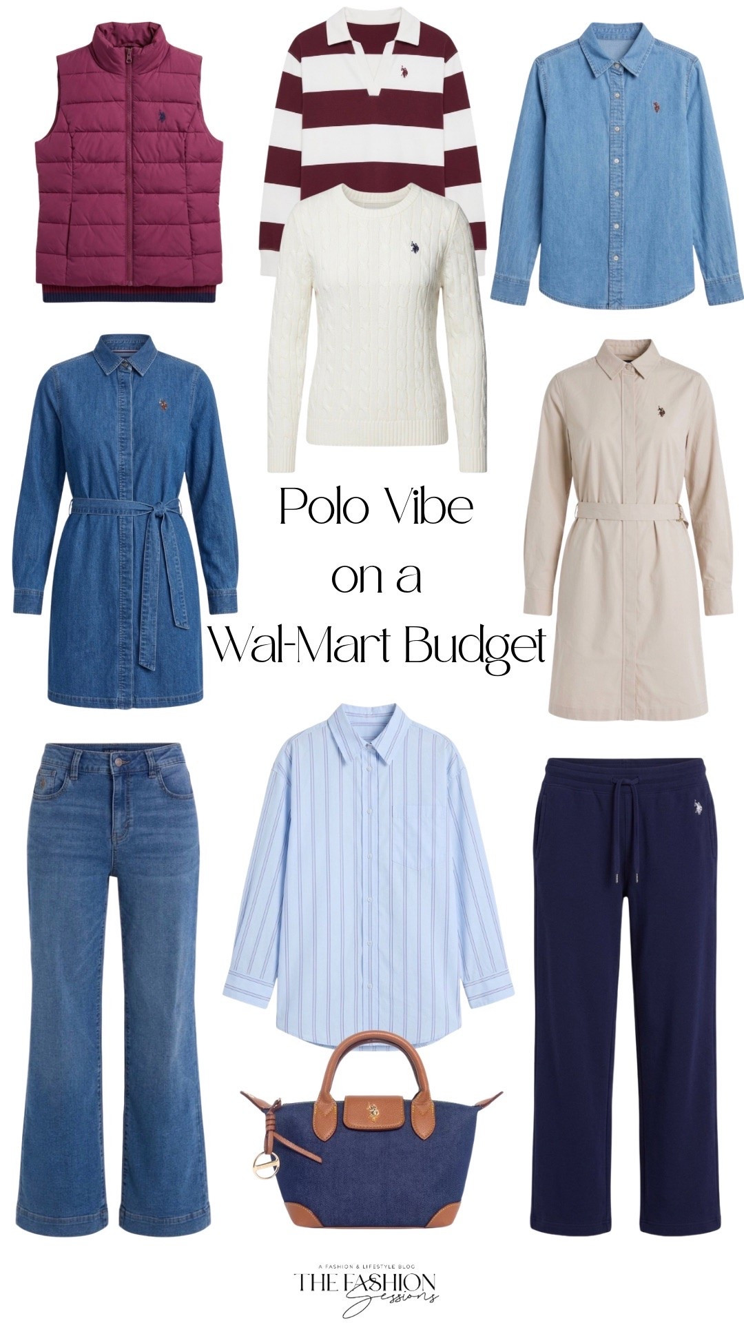 What in the Polo is going on at Walmart? My flabbers-are-GASTED! The preppy vibe, the subtle ode to classic colors, just all of it. I am adding to cart!

#LTKgrwm #LTKootd #LTKOver40