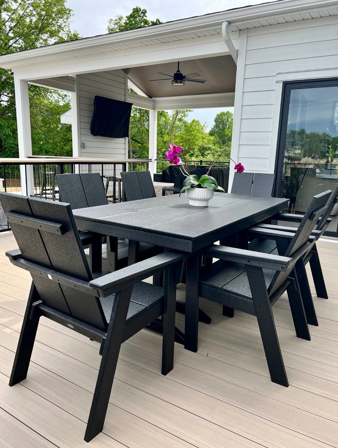 Love this outdoor dining table set! It has lasted us 3 years so far and it’s never looked better! 

#LTKHome #LTKSeasonal