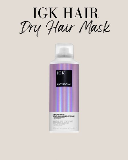 Such an amazing hair product! The IGK Hair Antisocial Dry Hair Mask✨

Hair products, beauty products, bonding hair treatment, dry hair mask, IGK Hair 

#LTKbeauty #LTKFind #LTKunder50