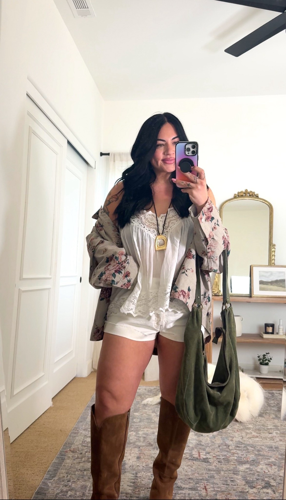 wearing a size 33 in the shorts, large in the top and xl in the jacket! size large undies and bra 

#LTKFestival #LTKgrwm #LTKootd