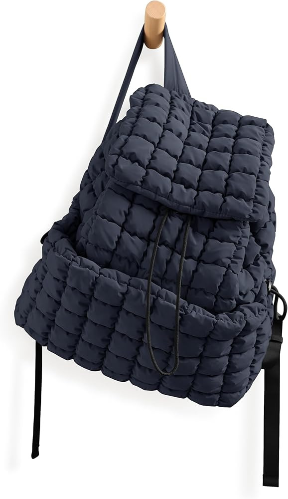 ODODOS Quilted Backpack for Women Lightweight Puffer Hiker Pack Drawstring Padding Travel Gym Bag... | Amazon (US)