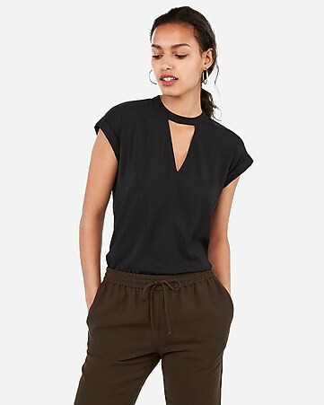 choker neck gramercy tee | Express