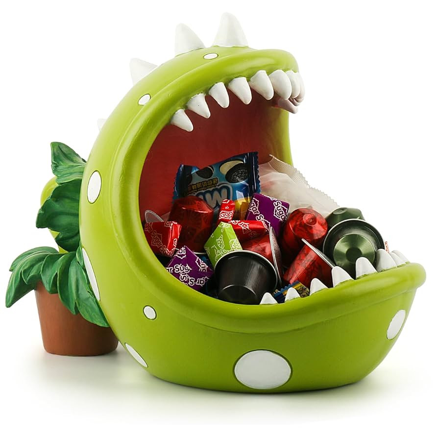 Piranha Plant Large Candy Bowl For Candy Dish Key Bowl Decorative Bowl Home Decorations Indoor Bi... | Amazon (US)