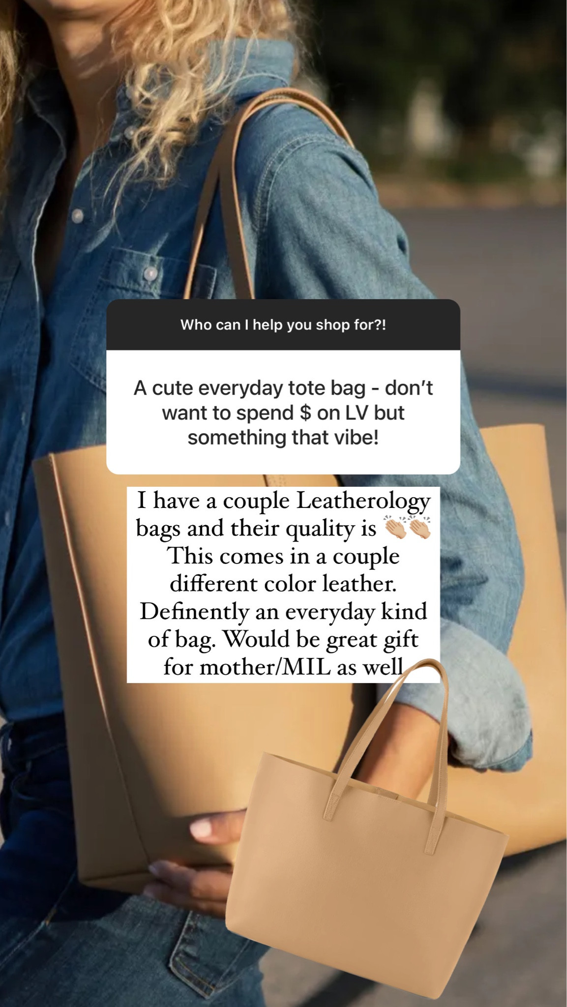 Gift idea for mother/mother in law. Everyday tote bag 

#LTKGiftGuide