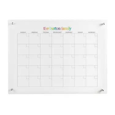 Acrylic Monthly Wall Calendar | Erin Condren