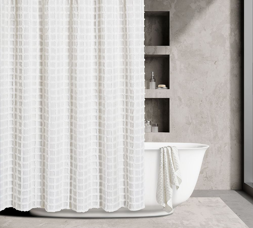 Arlette Cotton Shower Curtain | Pottery Barn (US)