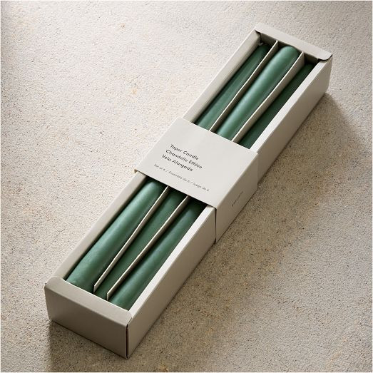 Simple Taper Candles (Set of 6) - Celadon | West Elm (US)