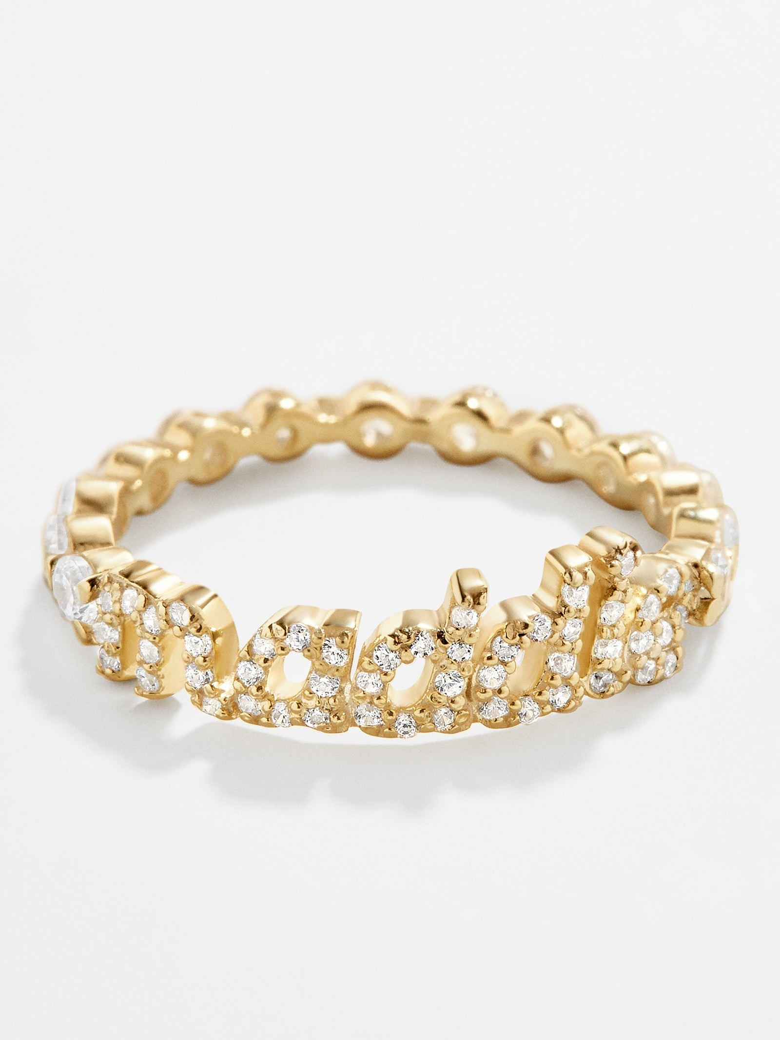 14K Gold Pavé Custom Ring | BaubleBar (US)