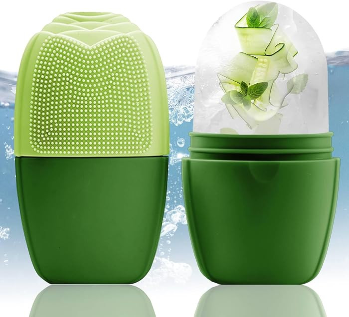 XHJRI Ice Face Roller Massager,Ice Cube Roller for Face, Eyes and Neck Naturally Conditioning and... | Amazon (US)