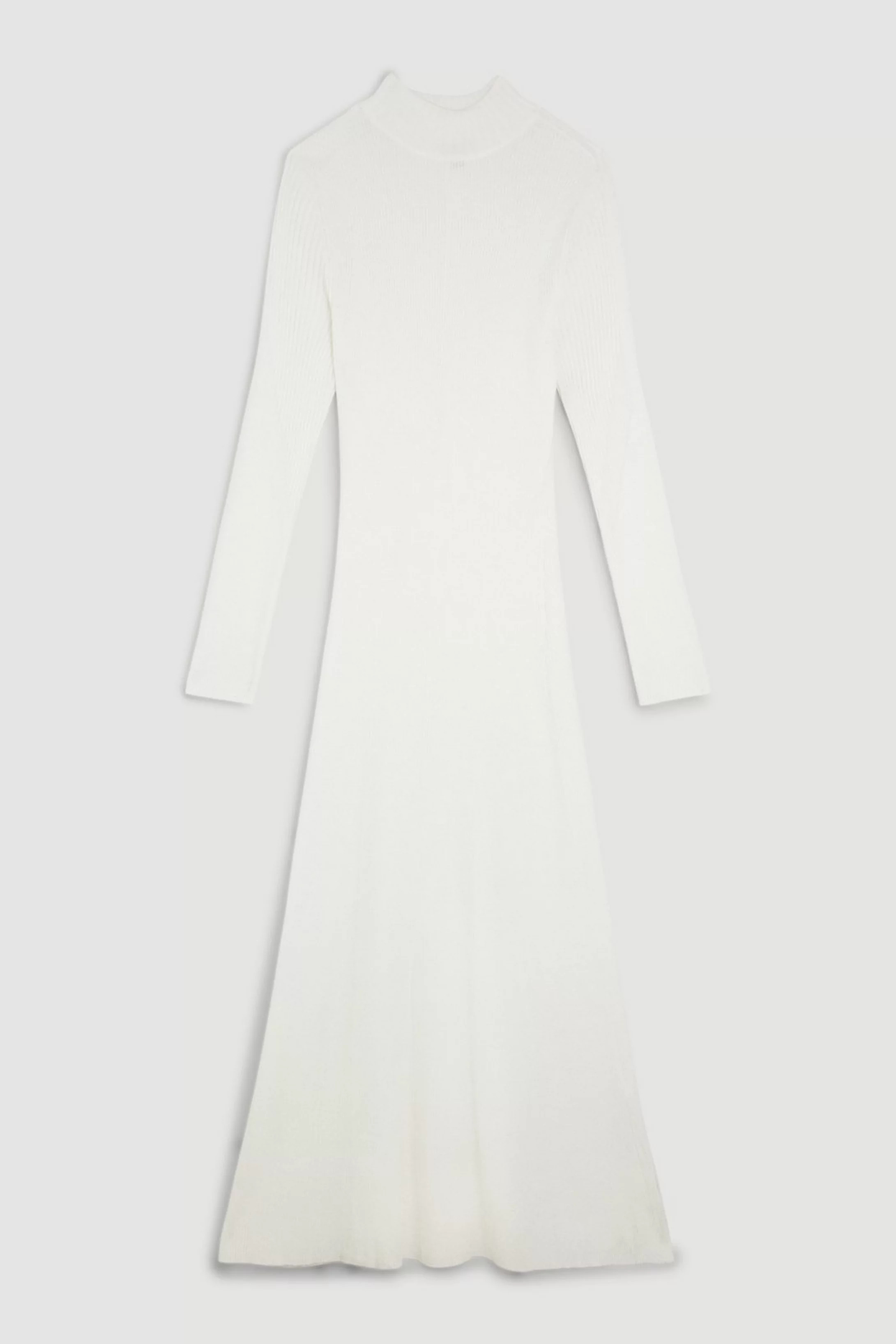Viscose Blend Swing Hem Knitted Midaxi Dress | Karen Millen UK + IE + DE + NL
