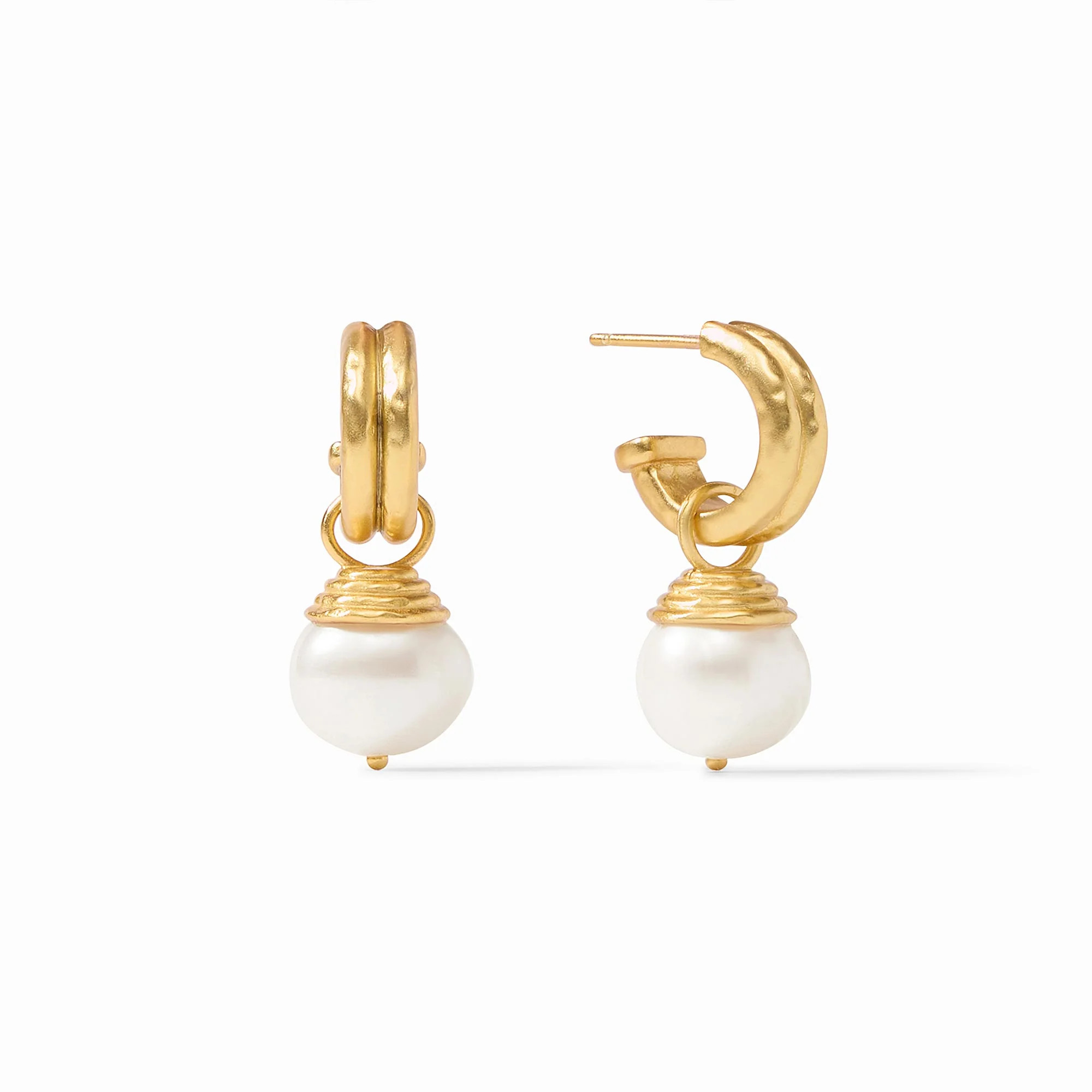 Astor Pearl Hoop & Charm Earring | Julie Vos