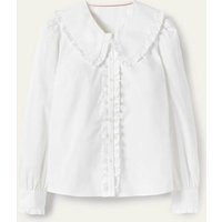 Statement Collar Shirt White Women Boden, White | Boden (UK & IE)