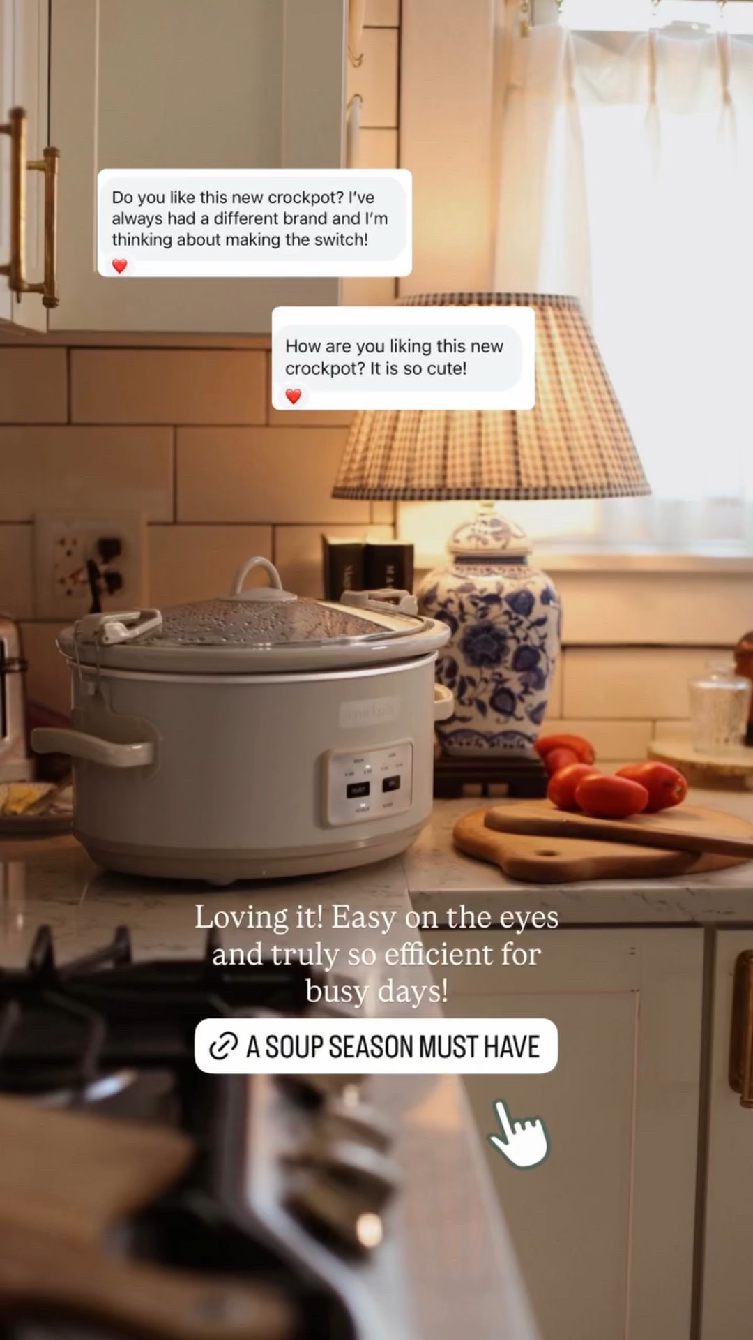 Loving it! Easy on the eyes and truly so efficient for busy days!  @crockpot