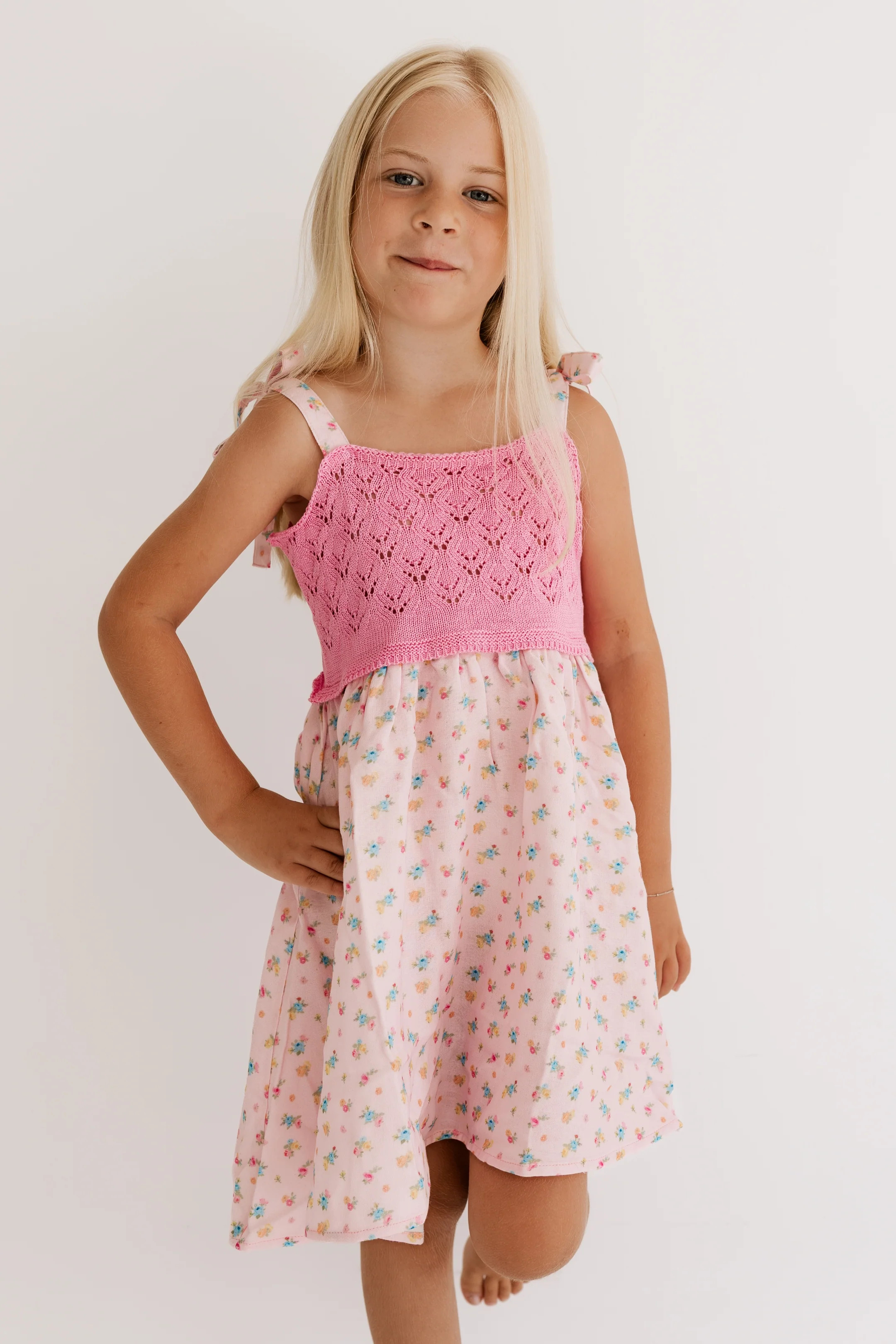 Poppy Pink Knit Twirl Dress | In My Jammers