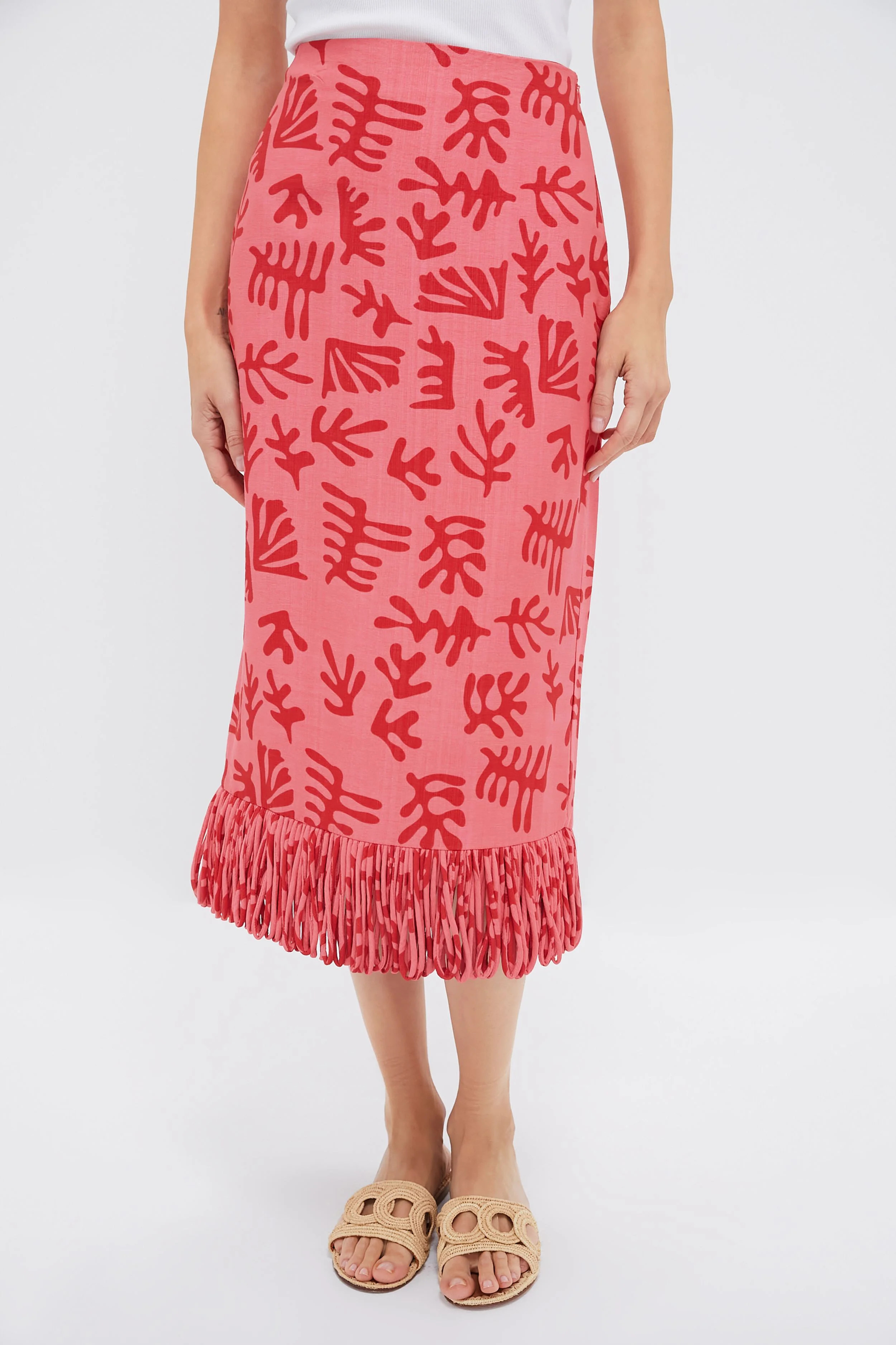 Coral & Red Reef Print Cozumel Skirt | Tuckernuck (US)
