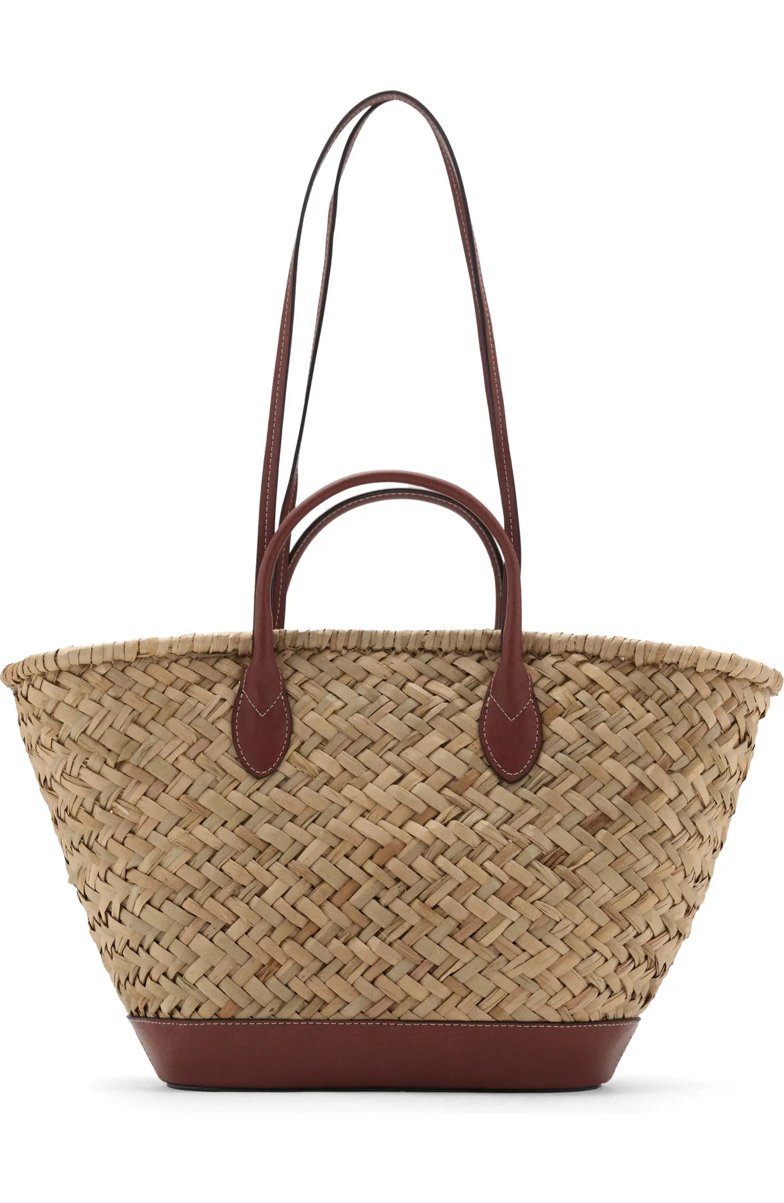 Large Double Handle Natural Fiber Shoulder Bag | Nordstrom