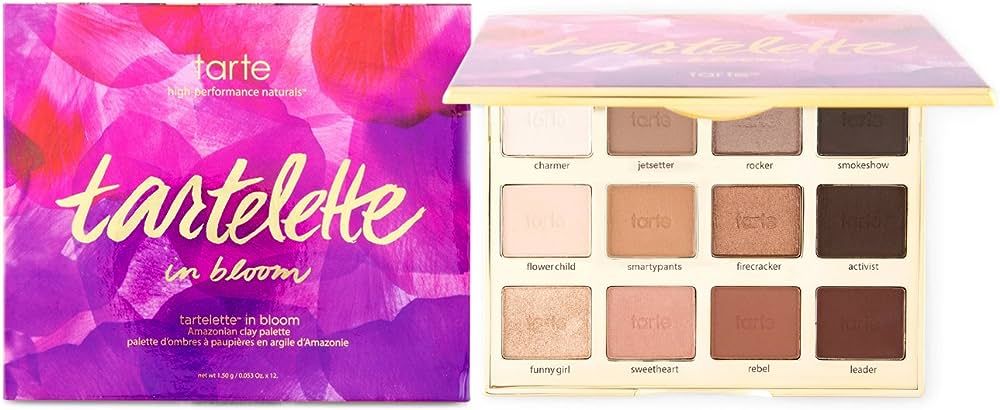 tarte Tartelette™ In Bloom Clay Eyeshadow Palette 12 x 0.053 oz/ 1.5 g | Amazon (US)