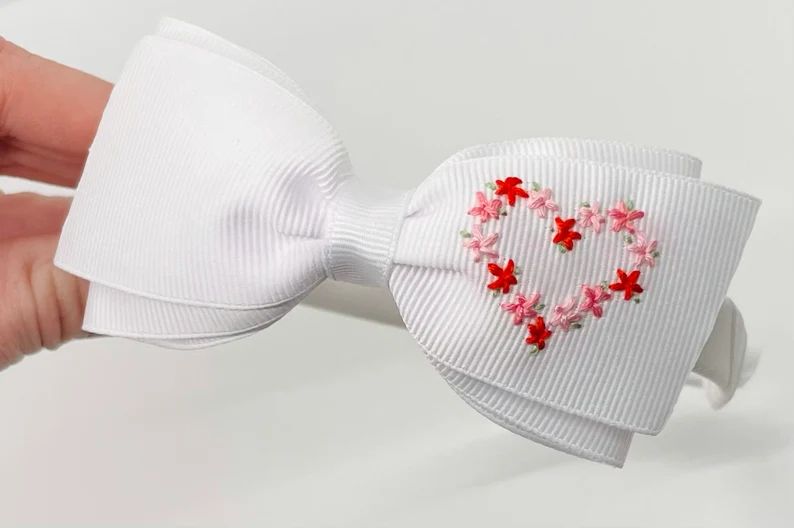 The lottie Floral Heart Hard Headband | Etsy | Etsy (US)