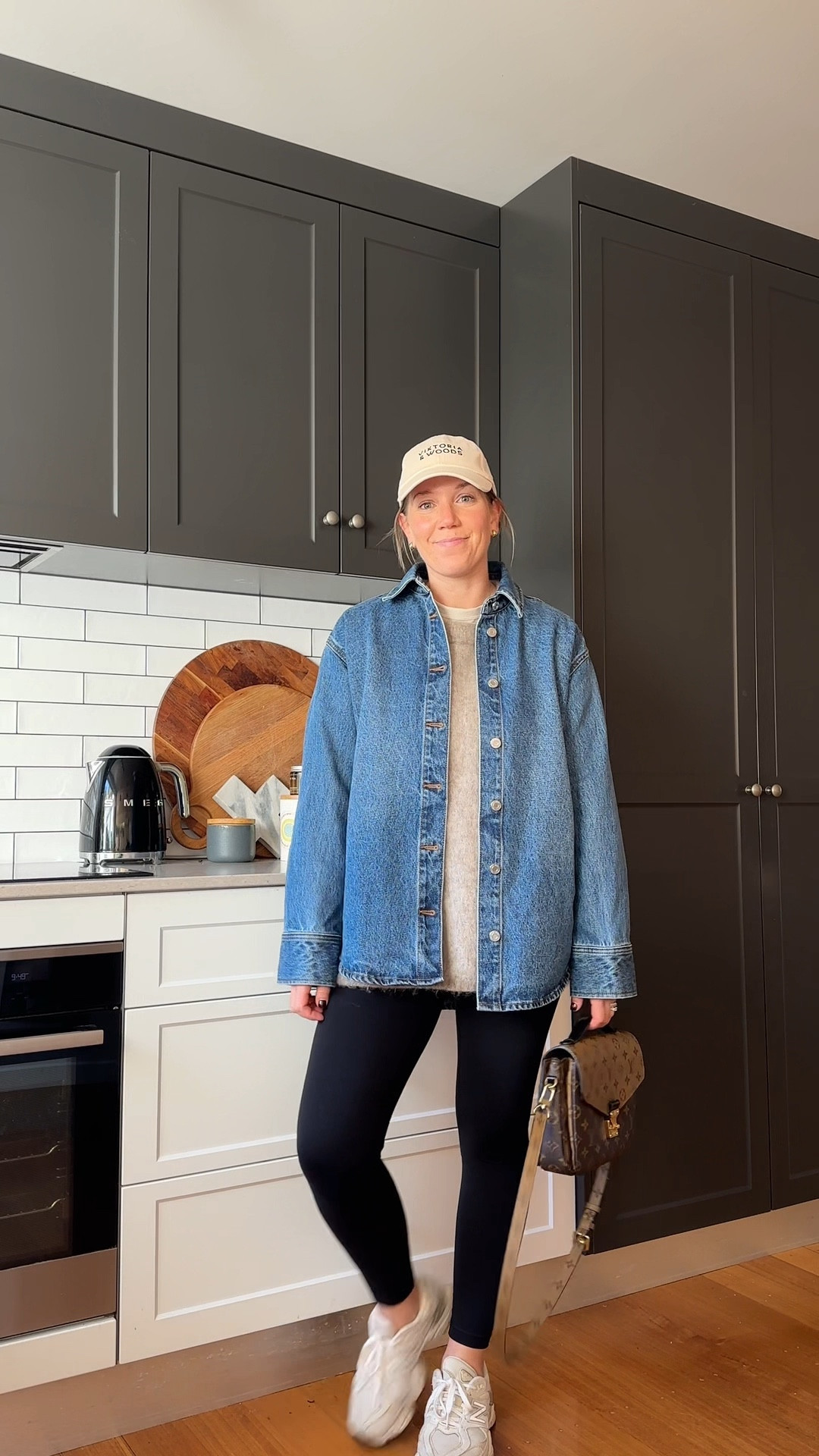 Denim shacket, tights and a hat four ways - for the days when you have no idea what to wear! 

#LTKautumn #LTKaustralia