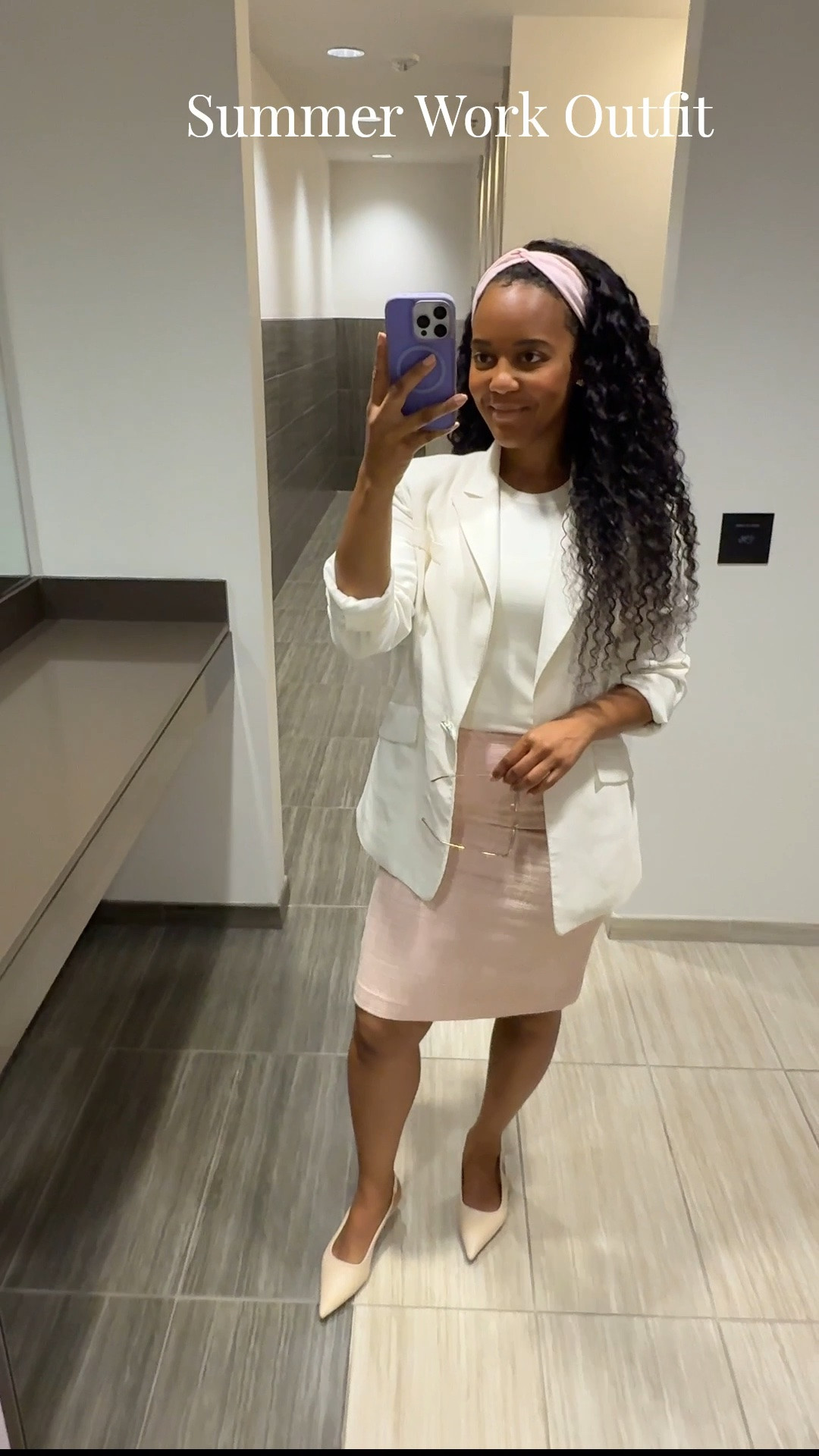 Pretty in pink, polished for work. 🌸

A pink tweed skirt paired with a crisp white shell and structured blazer is one of my favorite summer office outfit formulas. It’s feminine, professional, and light enough for warmer days without sacrificing polish.

I’ve linked every piece (or similar options) below so you can recreate the look for your next day at the office.

#LTKWorkwear