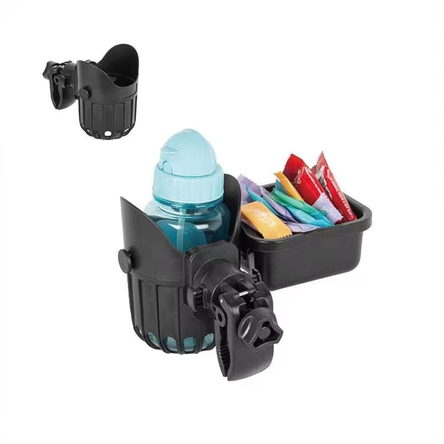 Removable Stroller Snack Tray With Universal Cup Holder, Detachable Attachment and Accessories, Bike Cup Holder, 2 in 1 Detachable Snack Tray | Amazon (US)