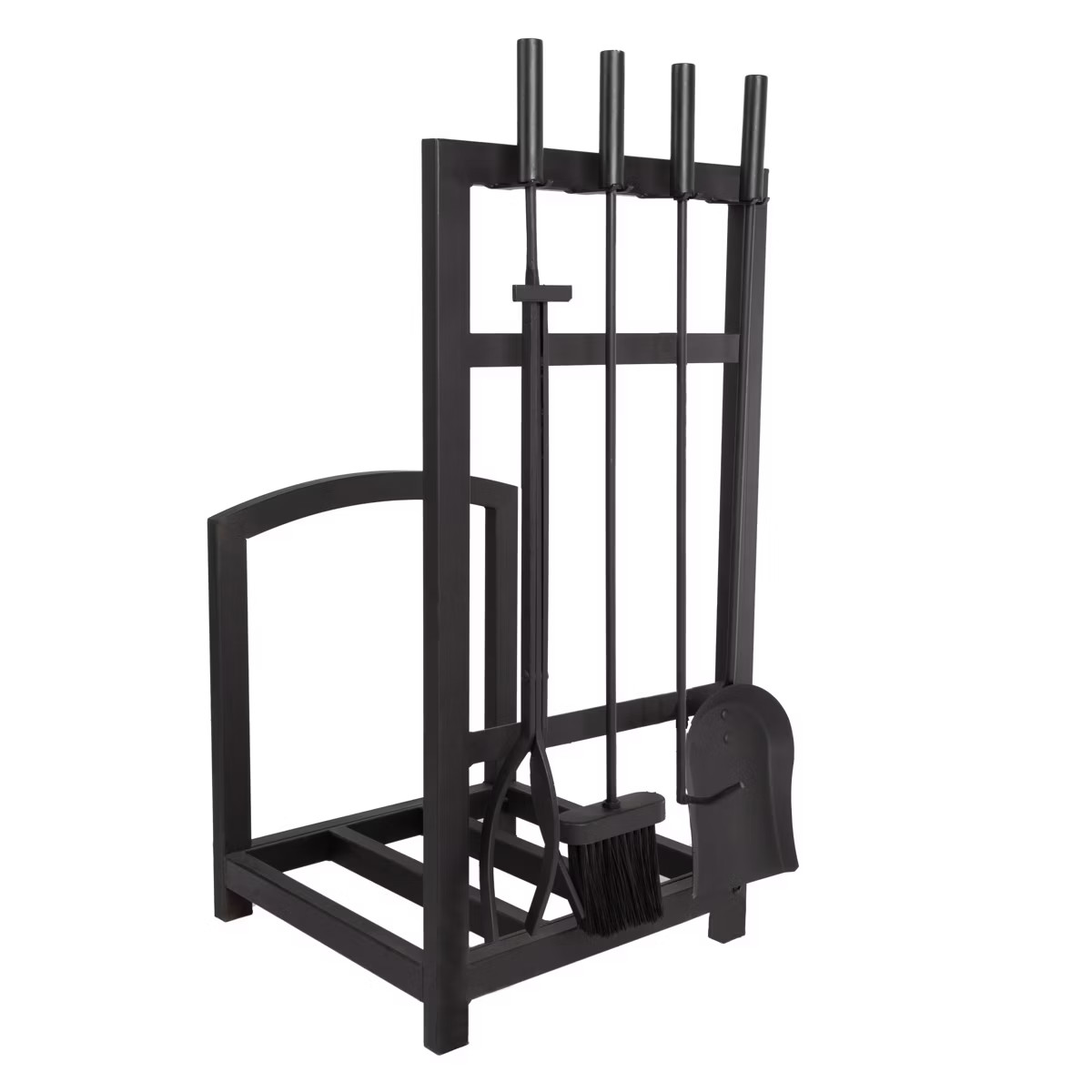 Hastings Home Fireplace Tool Set and Rack, Black | Target