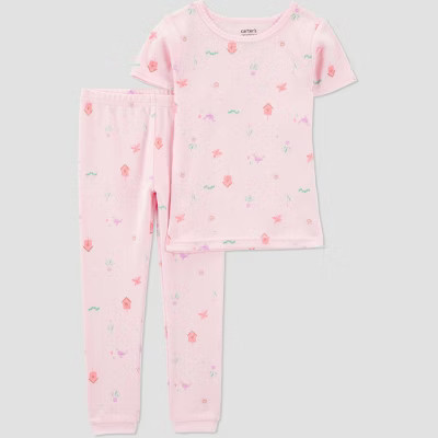 Carter's Just One You® Toddler Girls' 2pc Short Sleeve Snug Fit Pajama Set | Target