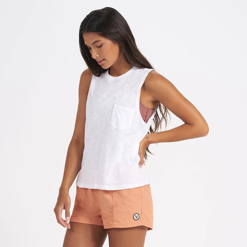 Sunset Tank | White | Vuori Clothing (US & Canada)