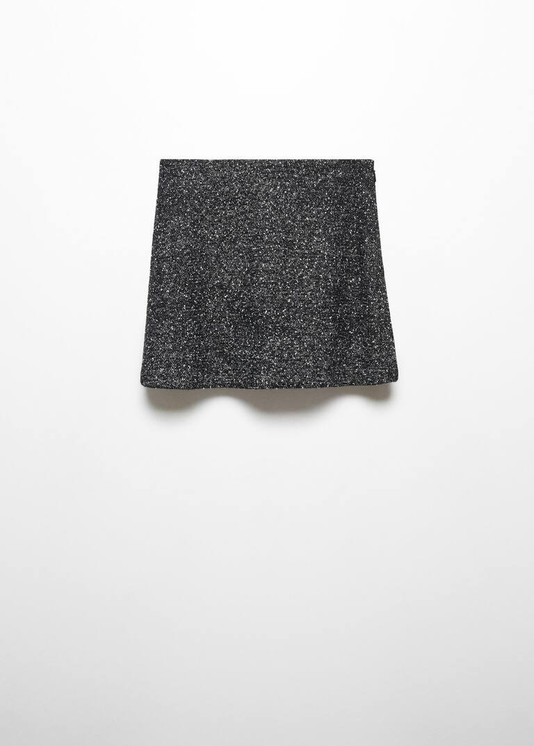 Marbled tweed skirt | MANGO (US)