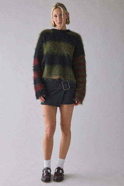 The Ragged Priest Humbug Striped Fuzzy Knit Sweater | Urban Outfitters (US and RoW)
