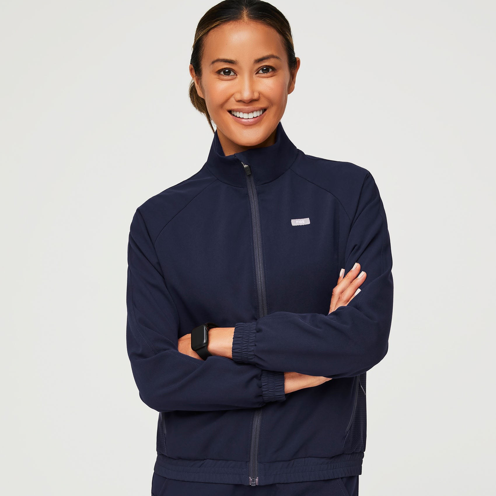 Women’s Sydney Performance Scrub Jacket  - Navy · FIGS | FIGS