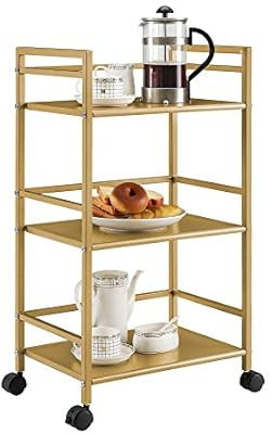 Novogratz Helix Utility Cart, Gold | Amazon (US)