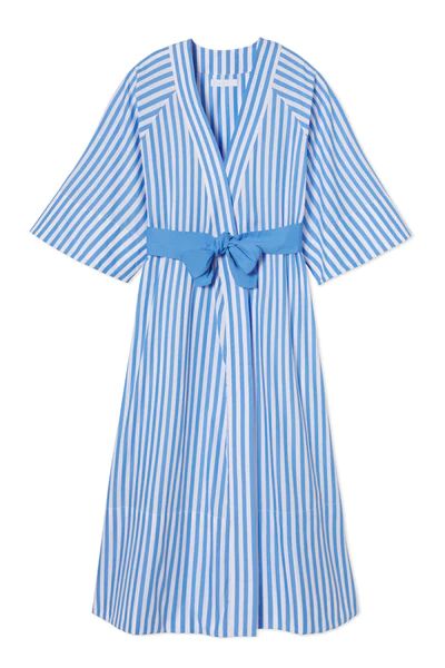 Kimono Robe in Regatta Blue | LAKE Pajamas