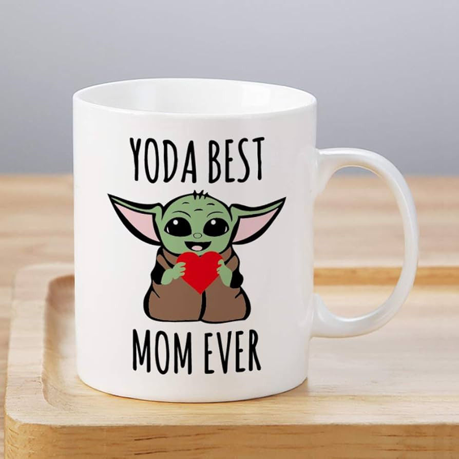 LOZACHE Baby Yoda Gifts: 11oz Best Mom Ever Coffee Mug for New Mom To Be Mama - Women Mothers' Da... | Amazon (US)
