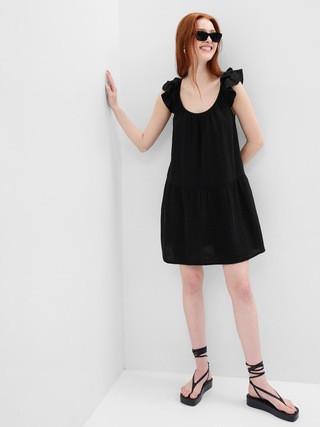 Crinkle Gauze Mini Dress | Gap (CA)