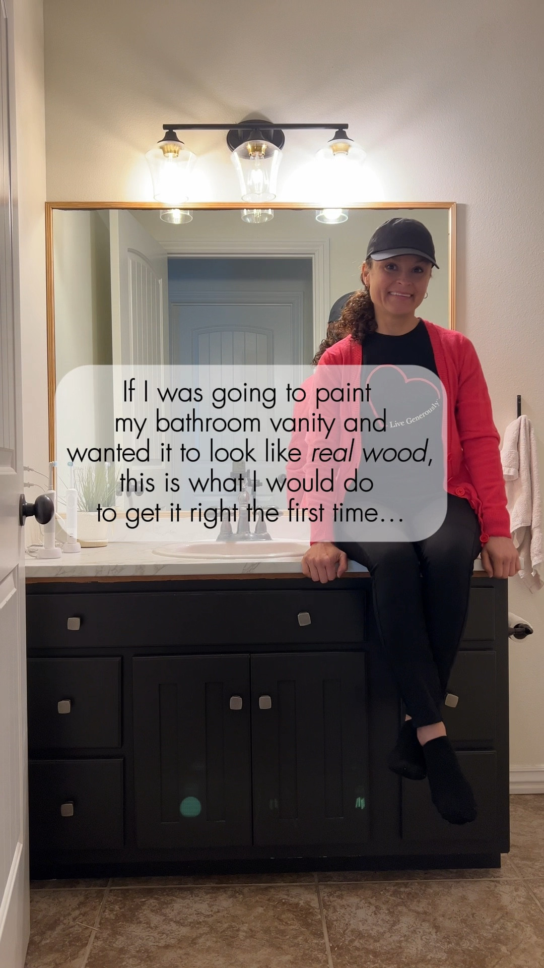 If I wanted my bathroom vanity to look like real wood without replacing it, this is exactly what I’d do:

✔️ Remove all the hardware 
✔️ Clean and lightly sand (I used liquid sand)
✔️ Apply Retique It liquid wood
✔️ Use a wood grain tool (optional), I didn’t do it.
✔️ Stain it in your favorite shade

This product is a total game-changer! it gives you a real wood surface that you can stain just like the real thing. No fancy tools, no stripping, no need of a top coat, just a simple way to get that natural wood look on a budget! 😃

It’s been almost a year since I did my vanity makeover and it looks as good as the first day! Would you try this on your vanity? 


#LTKHome #LTKFindsUnder100