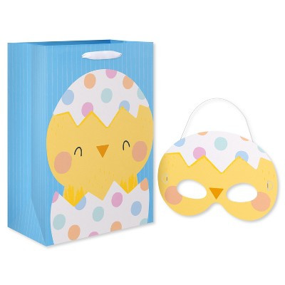 Easter Gift Bag 10" with Removable Chick Mask, Cute Chick in Egg | Target