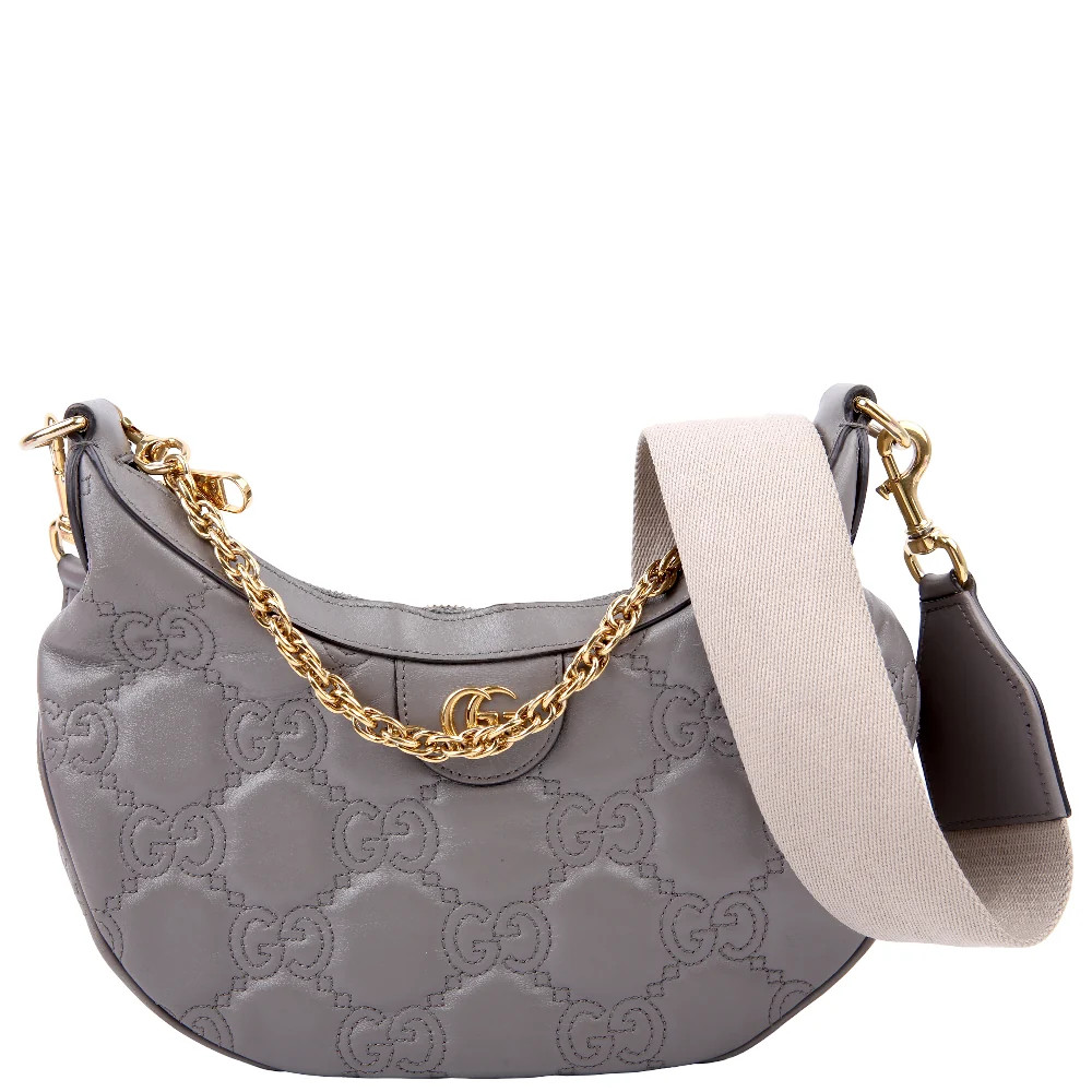 739709 Matelasse Small Bag Grey | Keeks Designer Handbags