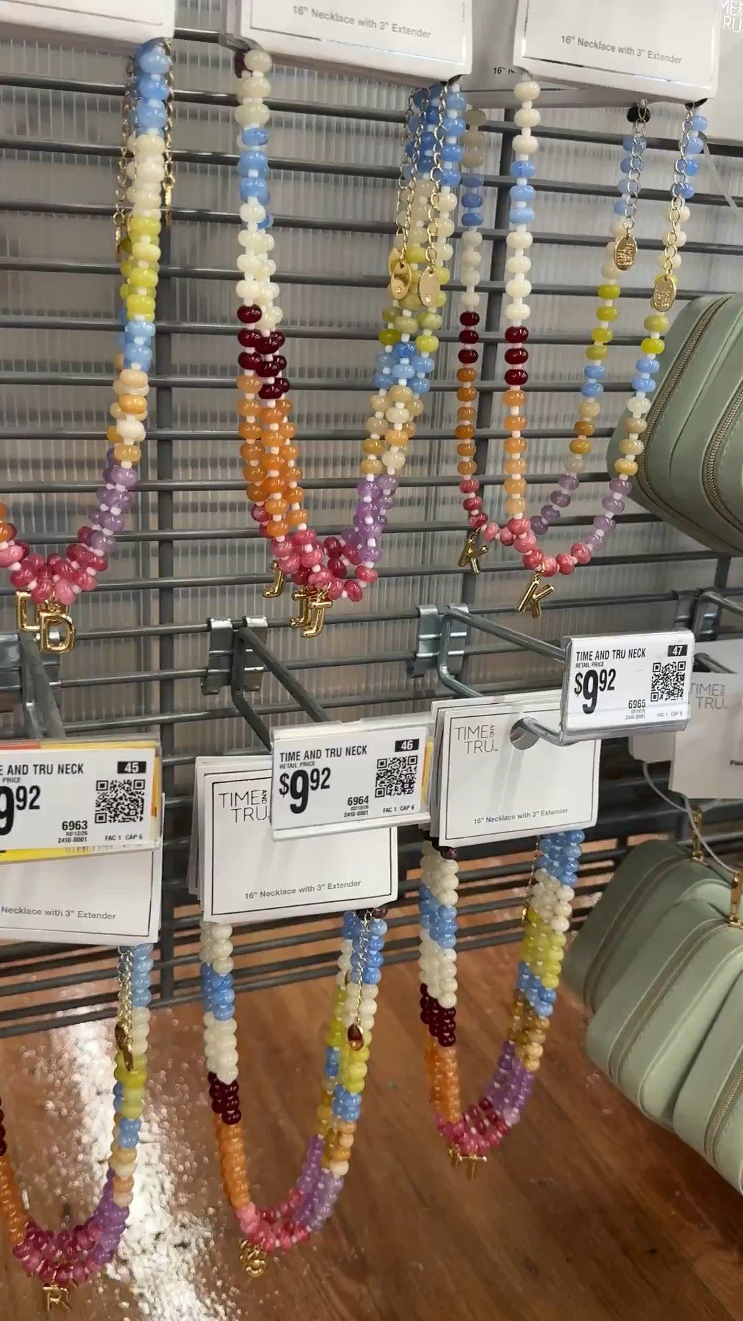 Colorful beaded necklace with initial from Walmart! 

#LTKmomlife #LTKootd