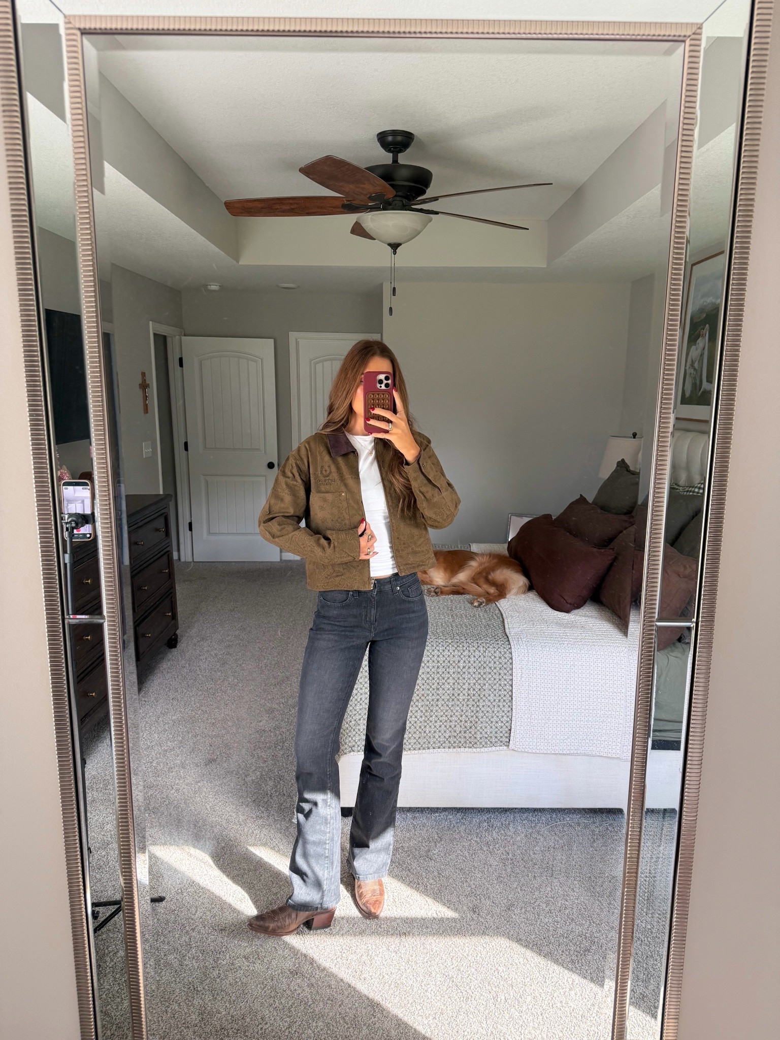 walmart!! size 4 long in jeans but i would size down one! size up in jacket (i’m in a medium)

#LTKgrwm #LTKootd #LTKTall