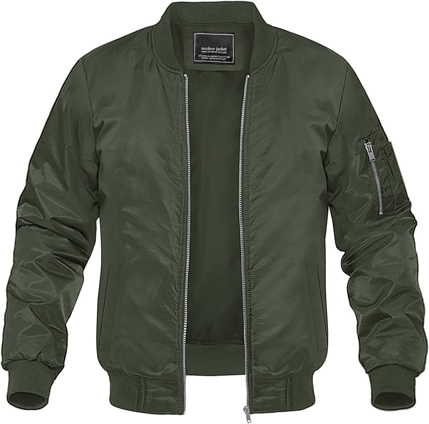 MAGNIVIT Men's Lightweight Bomber Jacket Windbreaker Softshell Varsity Jacket Coat | Amazon (US)