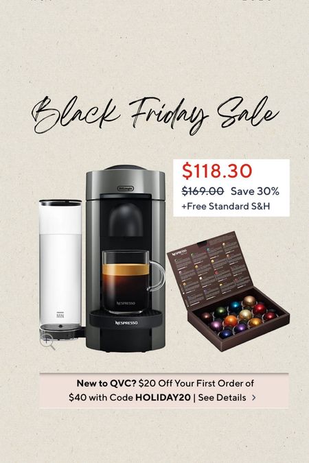 Nespresso on sale- great gift idea & under $100 with new customer code!!! Kitchen, coffee, gift // 

#LTKsalealert #LTKCyberWeek #LTKGiftGuide