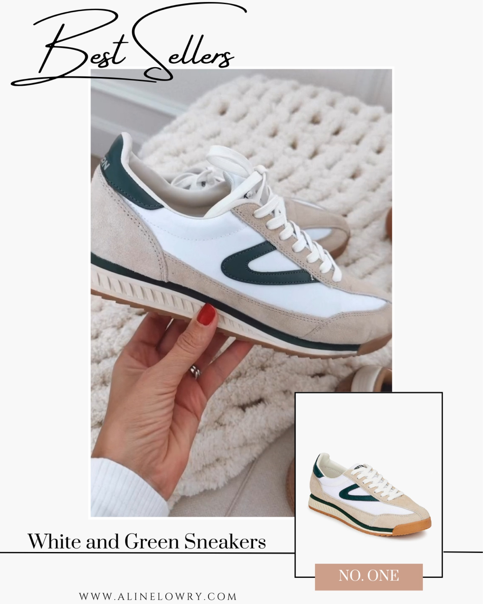 Best seller of this week - top one! White and Green Sneakers

#LTKStyleTip #LTKU #LTKShoeCrush